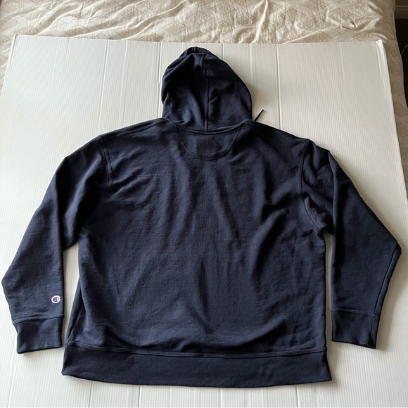 Champion Mens Pullover Hoodie Navy Blue Size 2XL - Picture 2 of 9